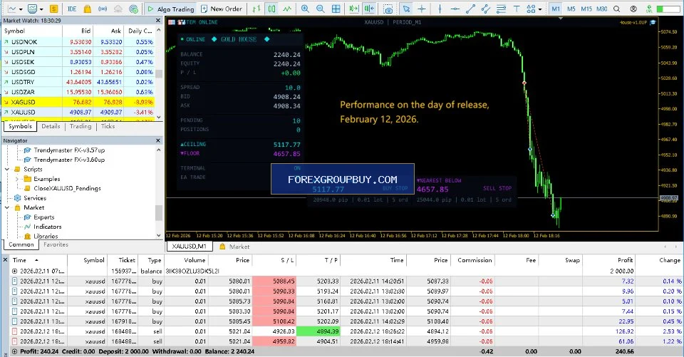 Gold House MT5 screenshot 10
